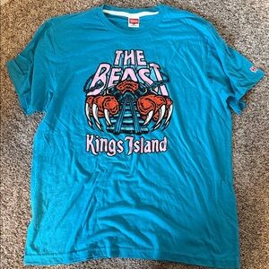 HOMAGE Kings Island The Beast Teal Graphic T-Shirt